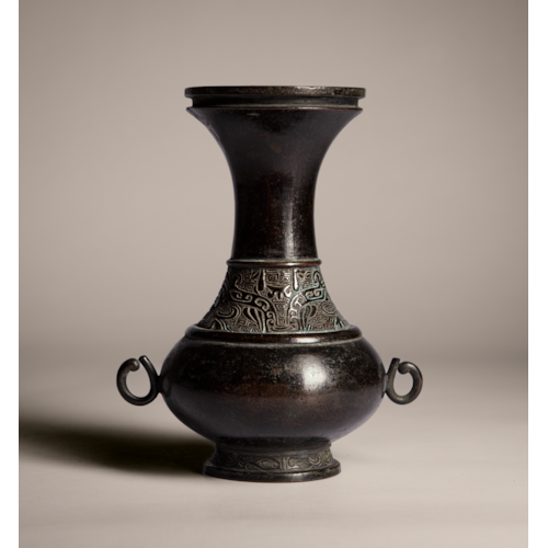 Bronze Flower Vessel
